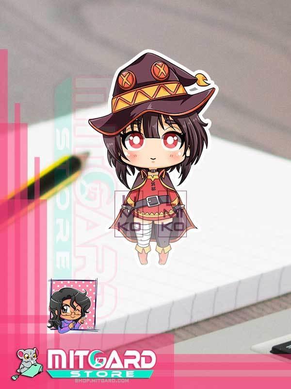 KONOSUBA Megumin Sticker vinil adhesive anime by Limiko’s Art - 1